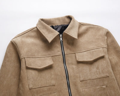 Beige Suede Jacket