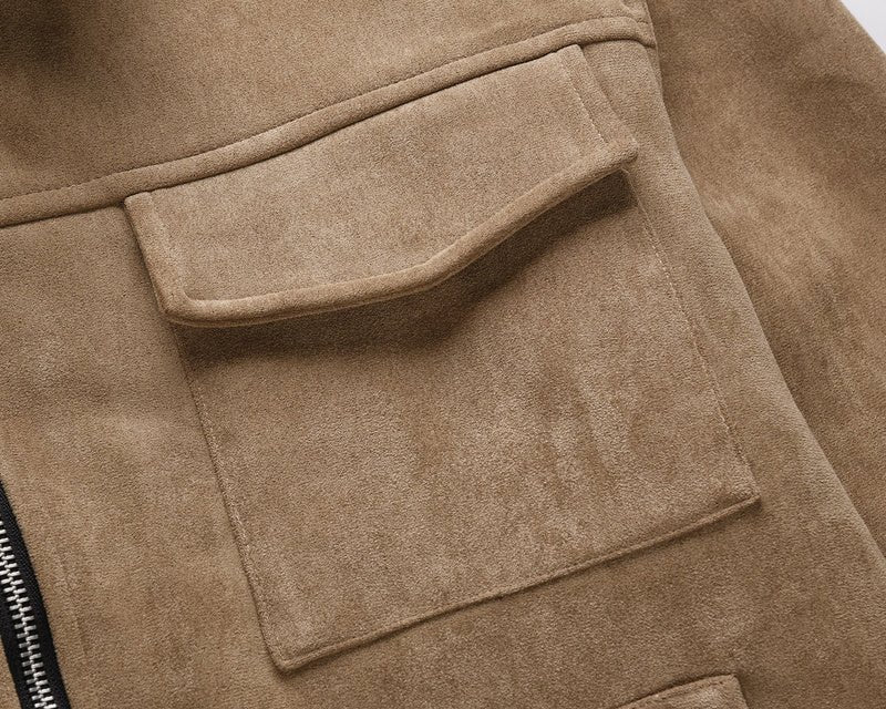Beige Suede Jacket