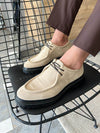 Beige Suede Leather Shoe