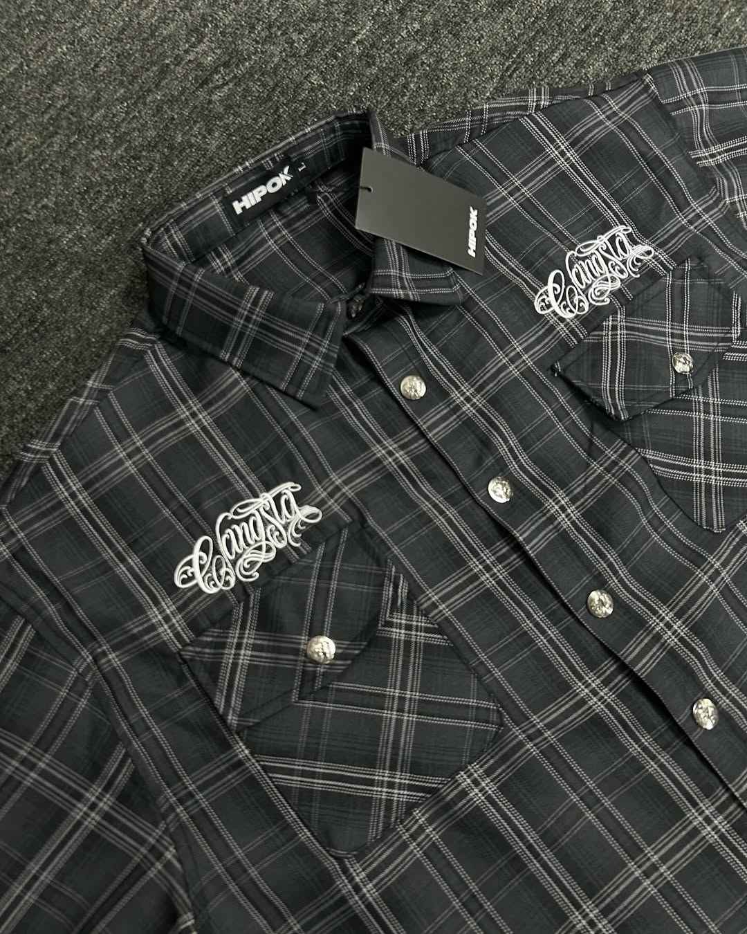 Black Gangster Shirt
