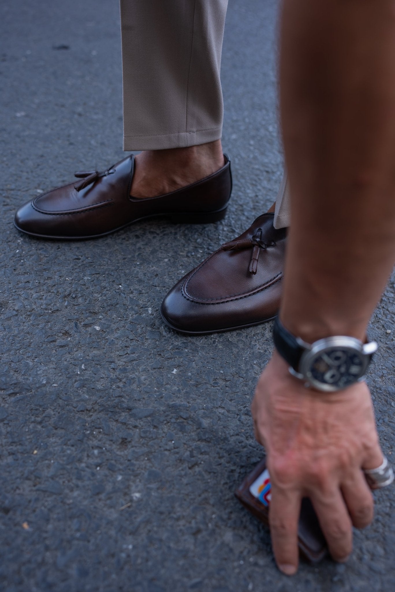 Brown Tassel Loafers