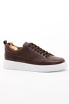 Luxe Brown Leather Sneakers