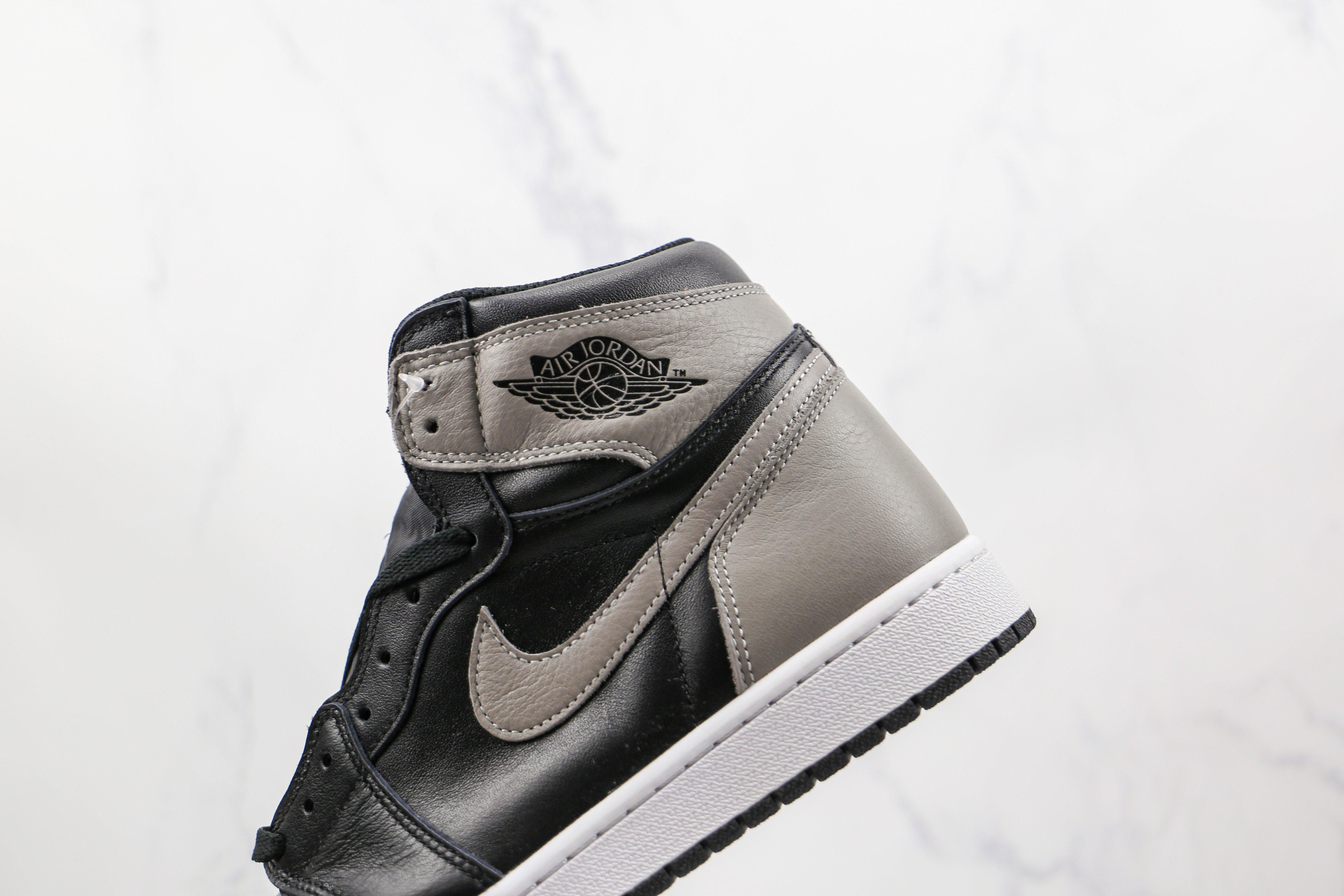 Custom Black Grey Jordan 1 High Q ( Customs And Box ), Jordan 1 Sneakers - tntwear1