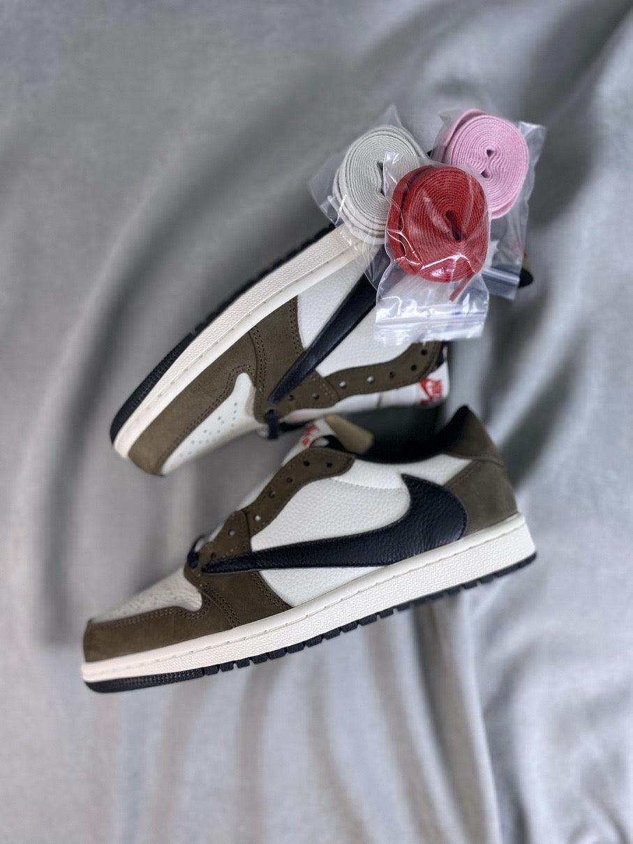 Custom Fragment x Travis Scott x Air Jordan 1 Low CQ4277-990 - tntwear1