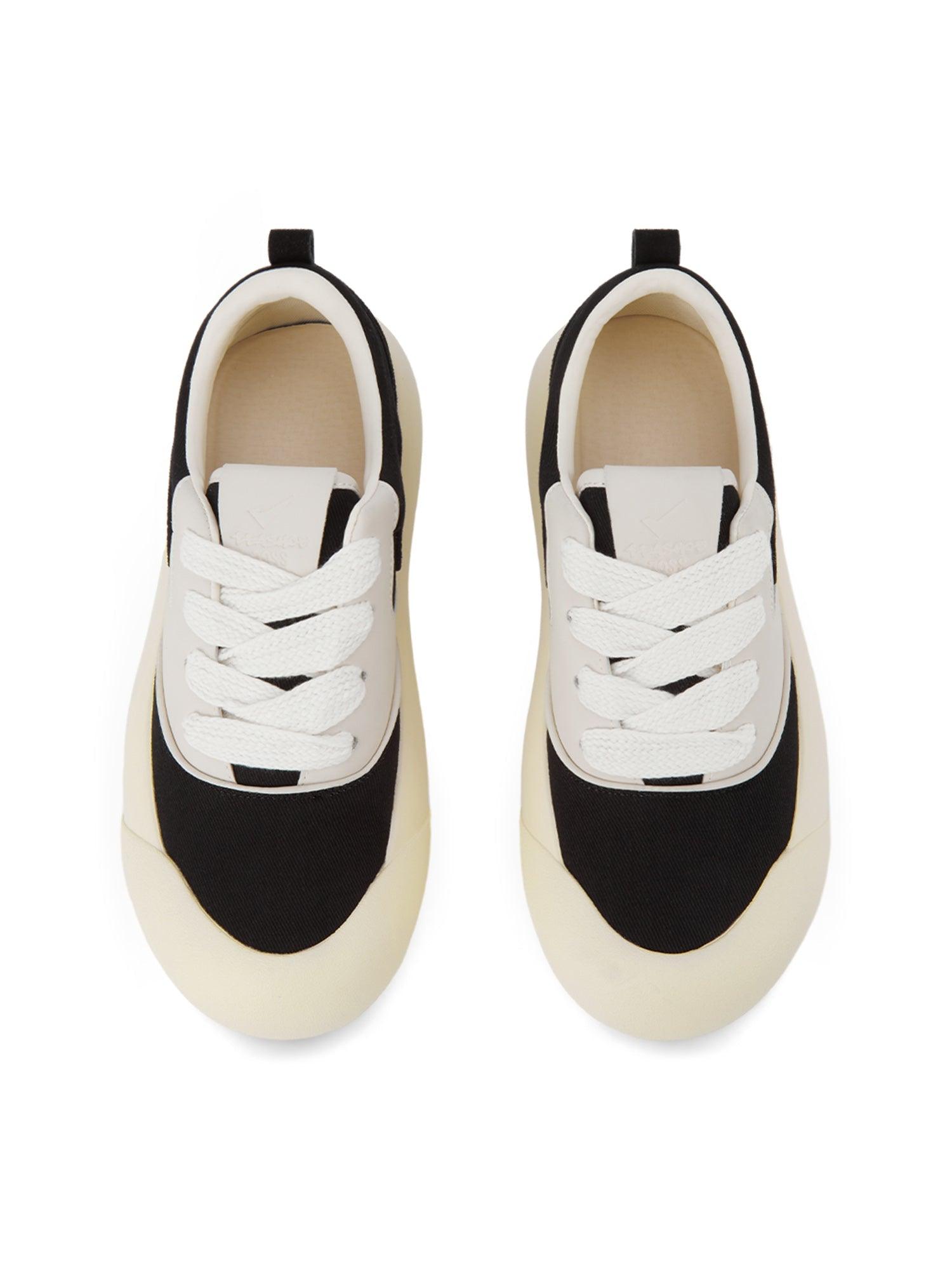 Tntwear Chunky Round-Toe Color-Block Rap Sneakers - tntwear1