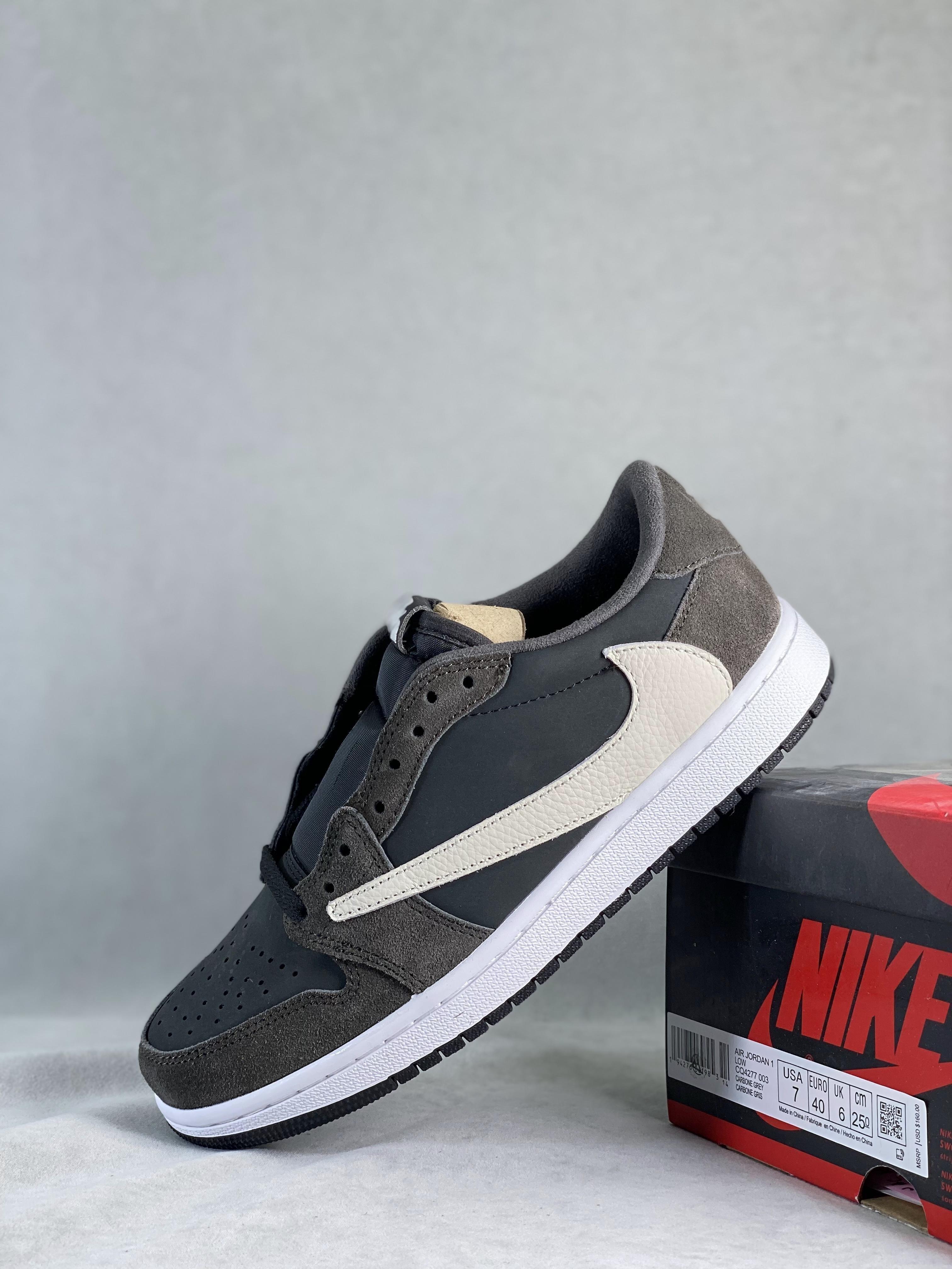 Custom Travis Scott x Fragment x Air Jordan 1 Low TS CQ4277 003 - tntwear1