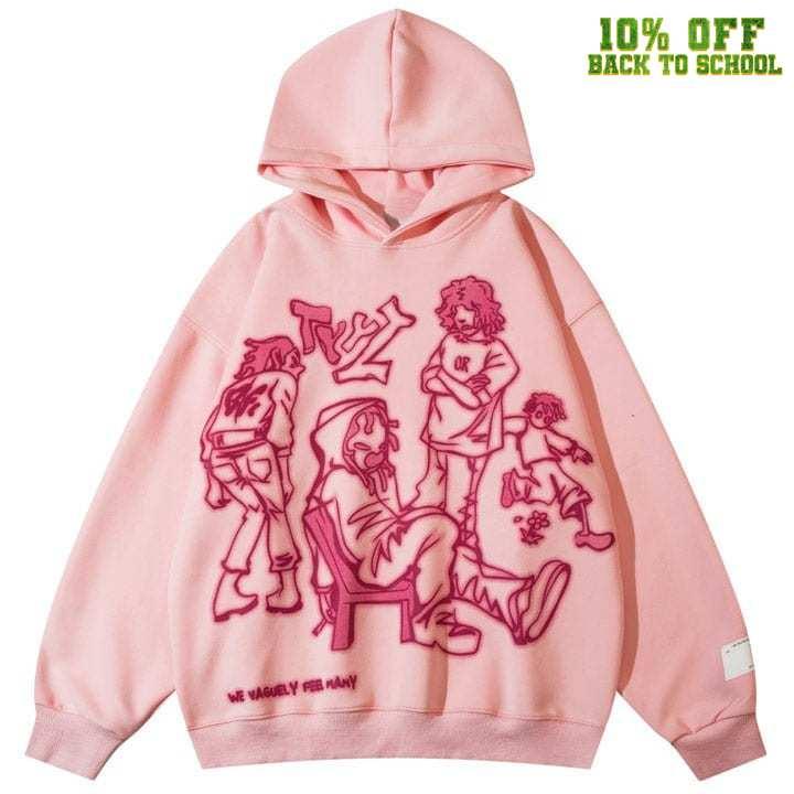 Tntwear® Y2K Cartoon Graphic Hoodie - tntwear1