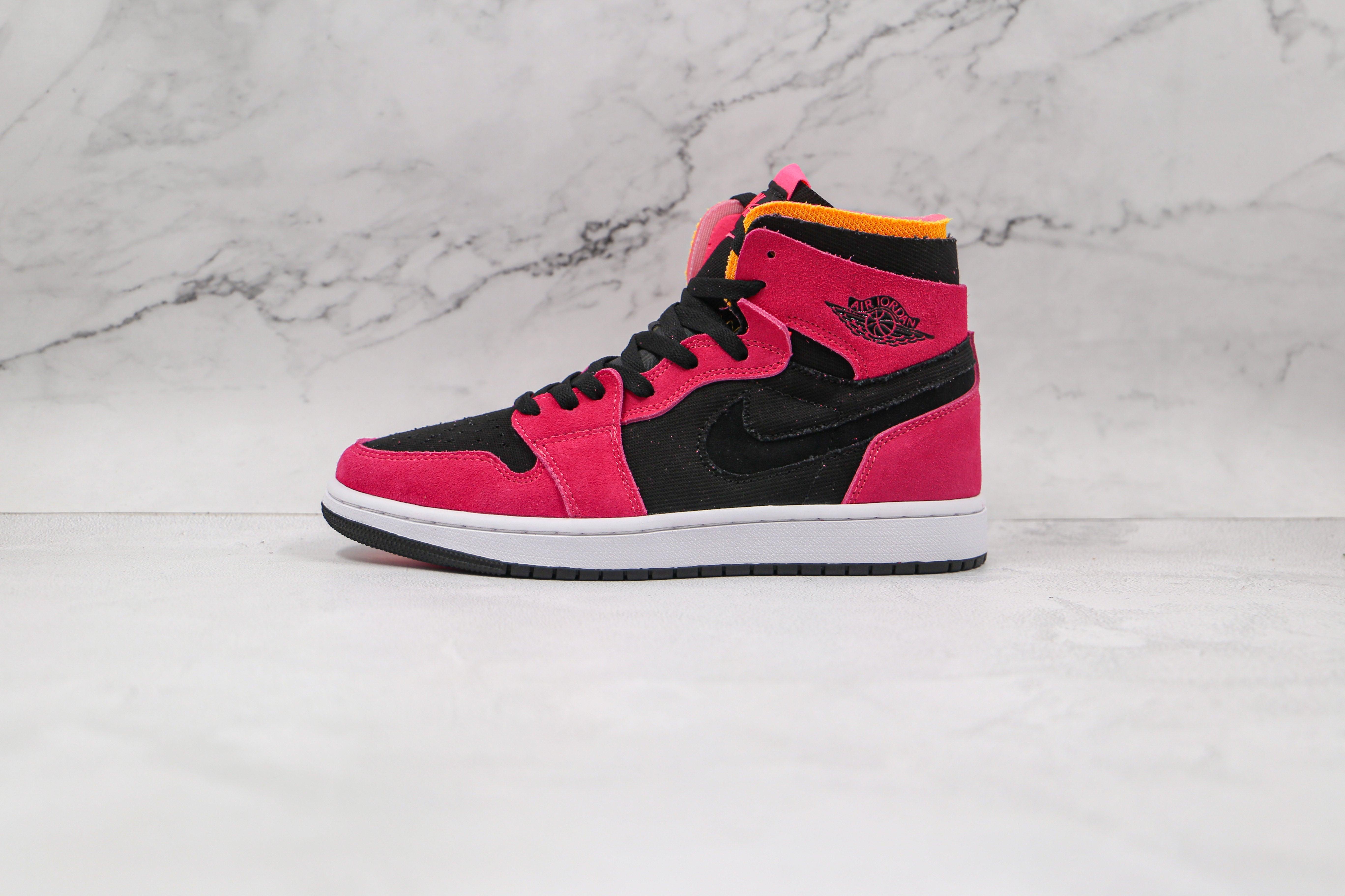 Custom RED Jordan 1 High Q Zoom Air ( Customs And Box ), Jordan 1 Sneakers Active - tntwear1