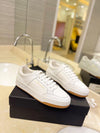 VSL White Leather Sneakers-170 - tntwear1