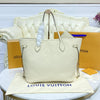 TntWear Cream Leather Neverfull Bag - LUV 591