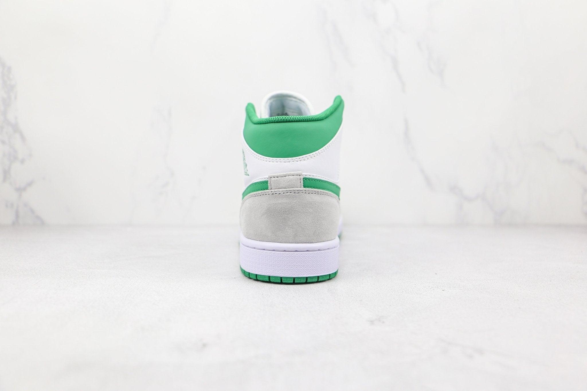 Custom Air Jordan 1 Green Grey Mid High Q - tntwear1