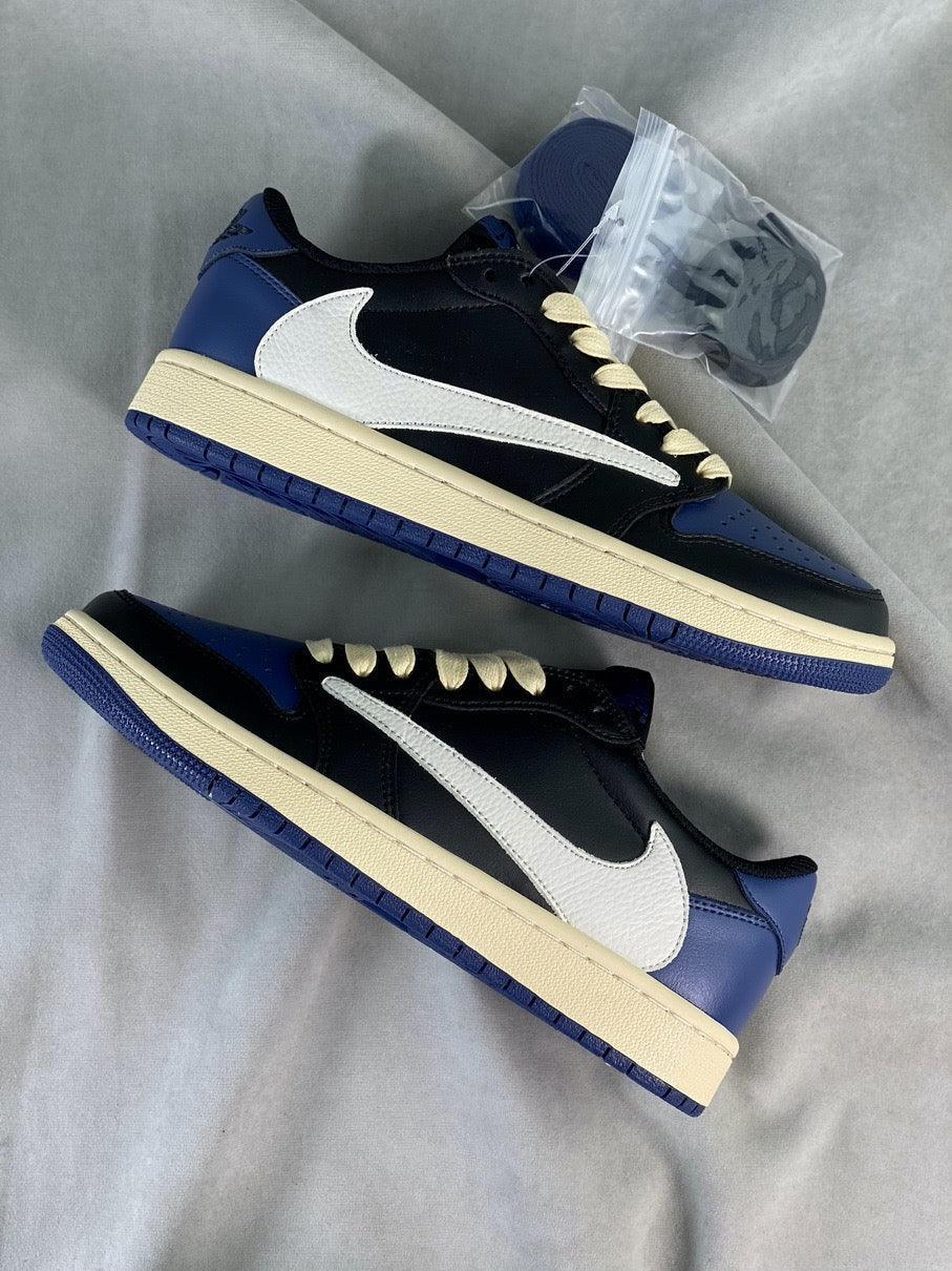 Custom Travis Scott x Fragment x Air Jordan 1 Low DM7866-001 - tntwear1