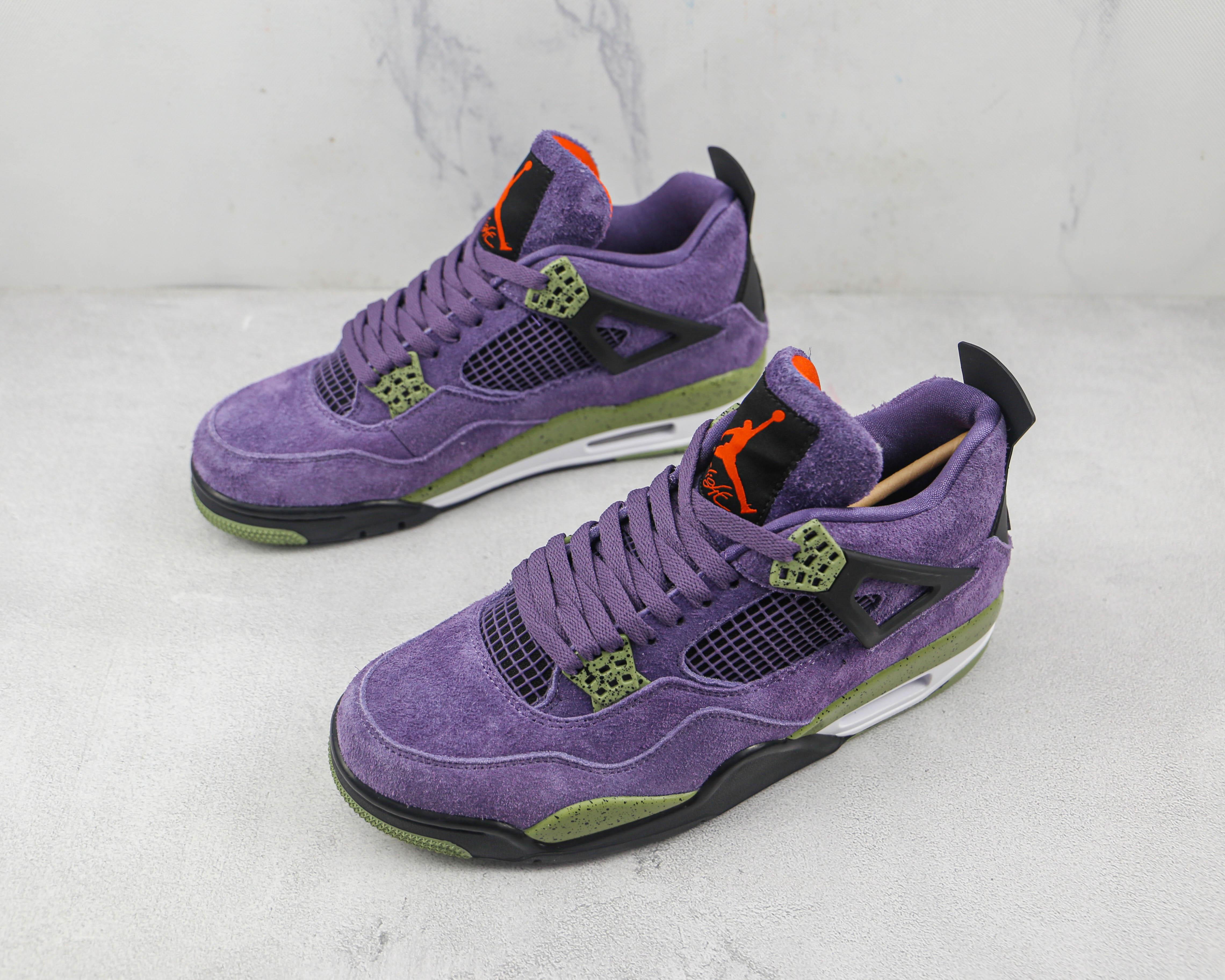 Custom Air Jordan 4 Retro Canyon Purple AJ4 - tntwear1