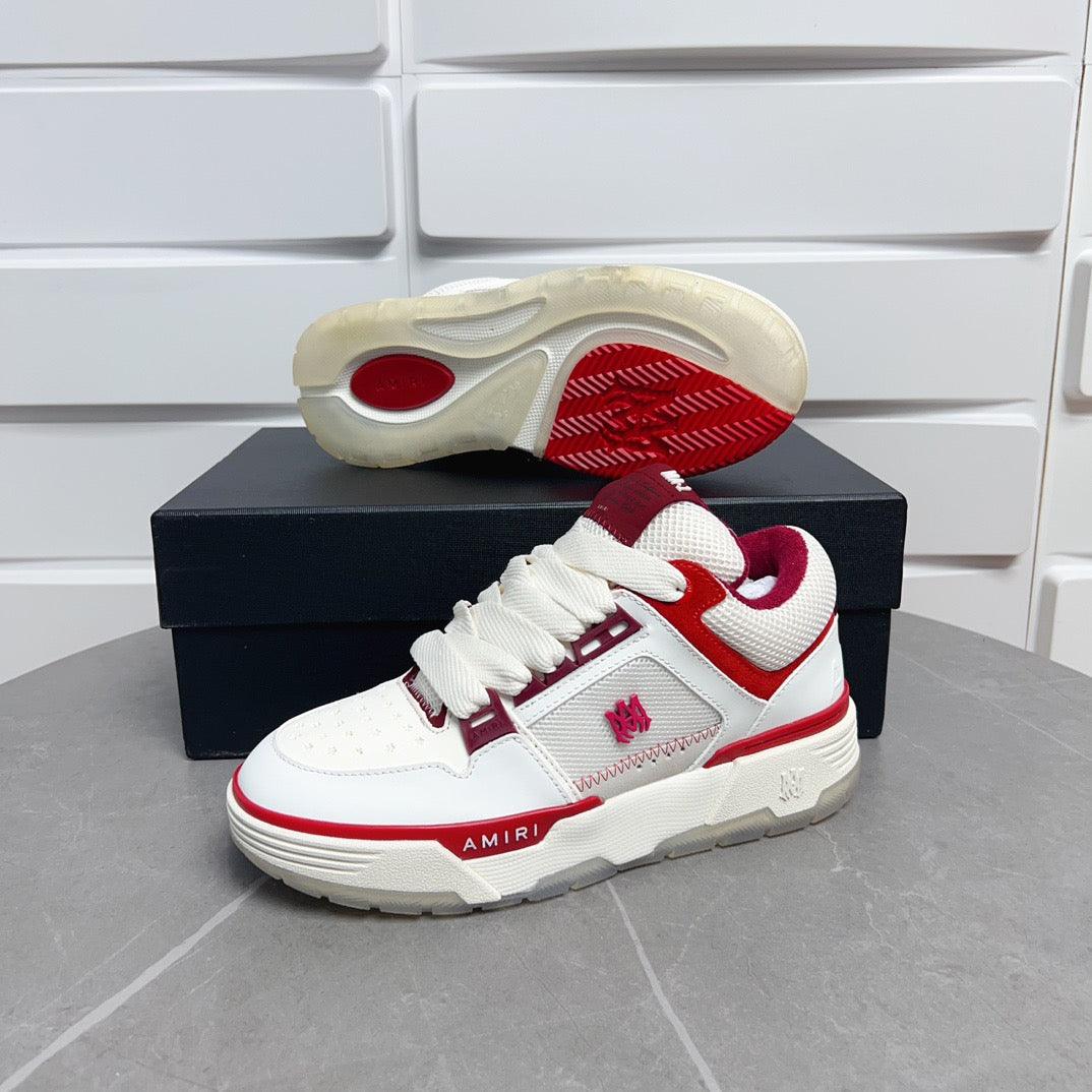 AMR MA-1 White and Red Sneakers-133 - tntwear1