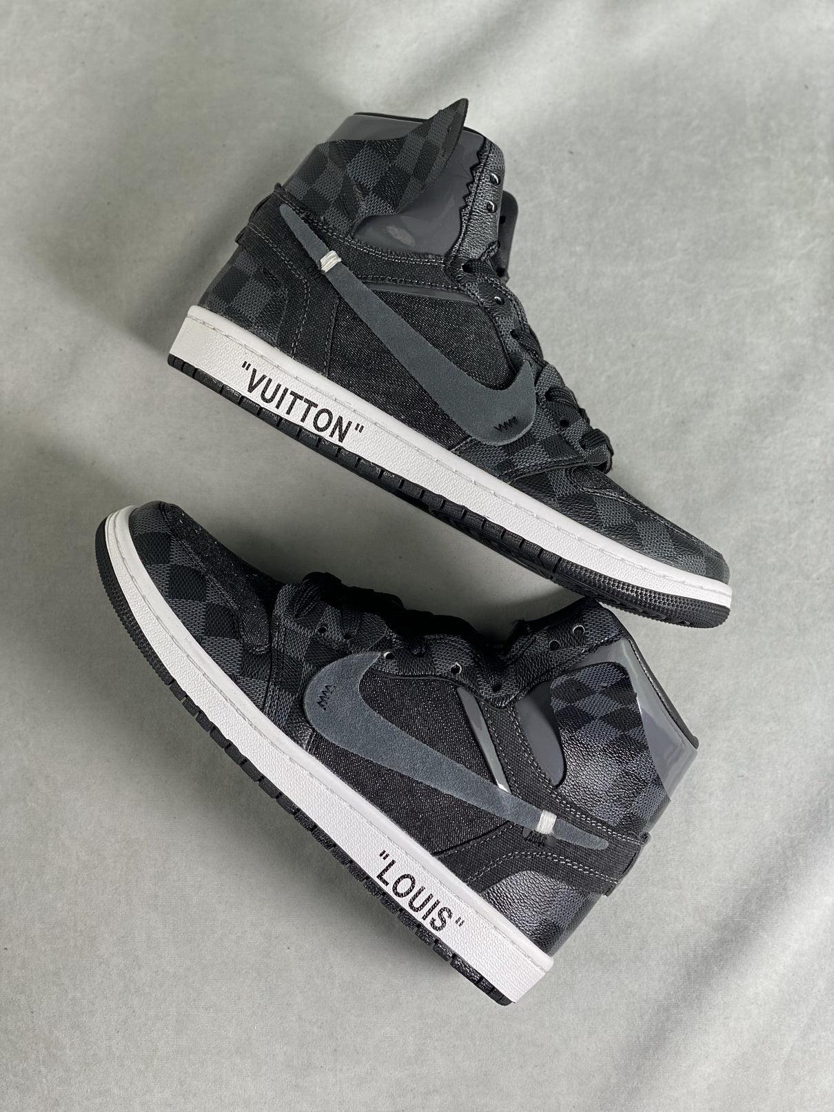 Custom Air Jordan 1 x LV Logo - tntwear1