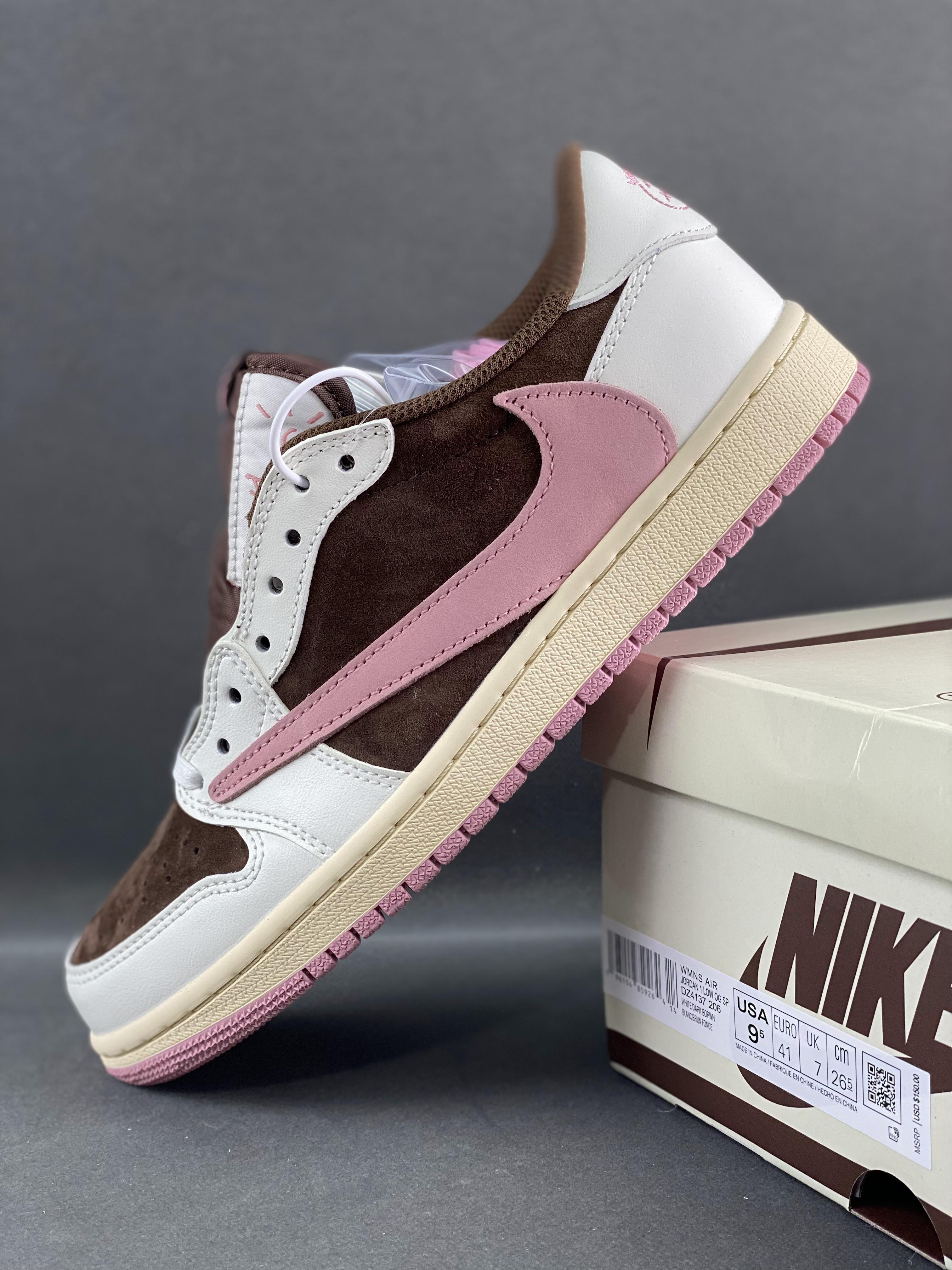 Custom Travis Scott x Air Jordan 1 Low DX4131-206 - tntwear1