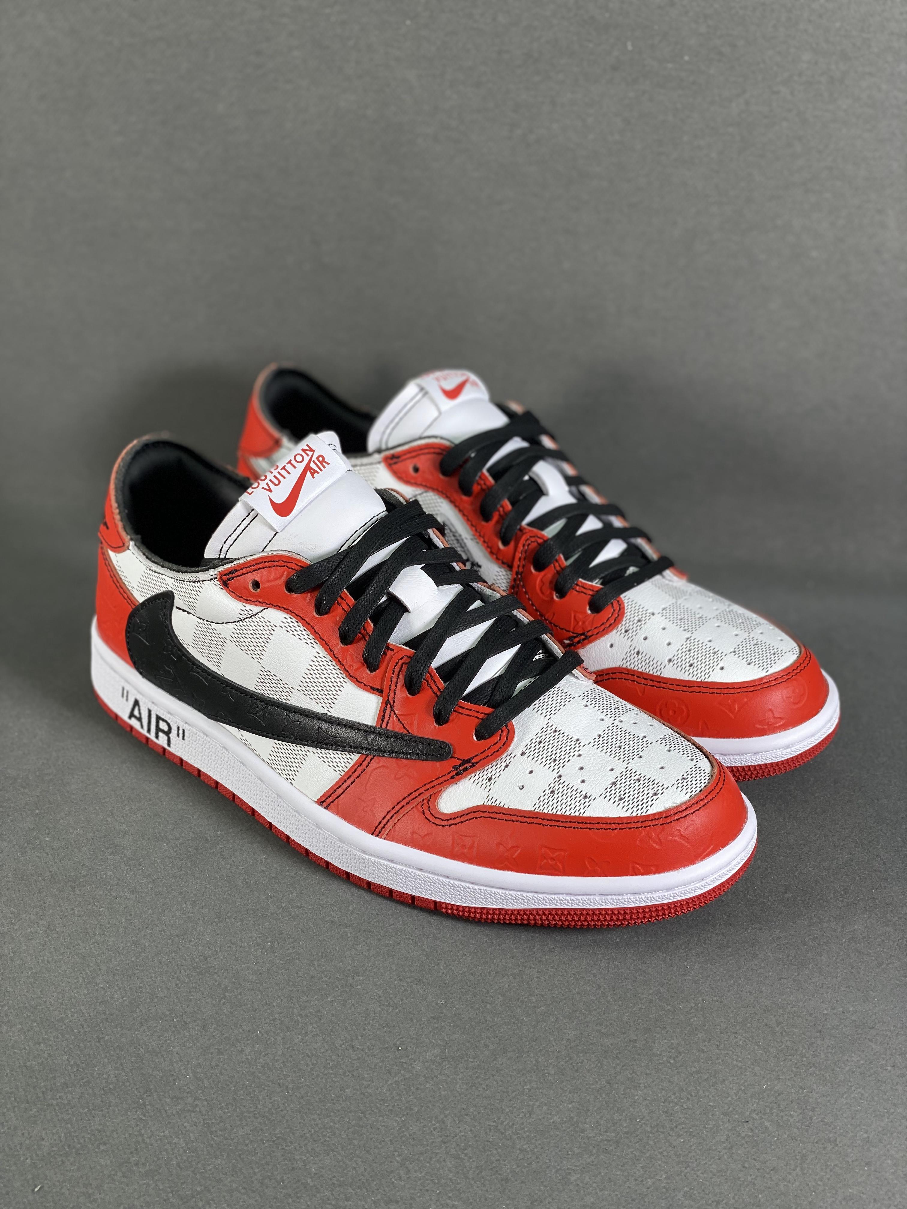 Custom Air Jordan 1 Low x Off-White x Travis Scott DZ2403 006 - tntwear1