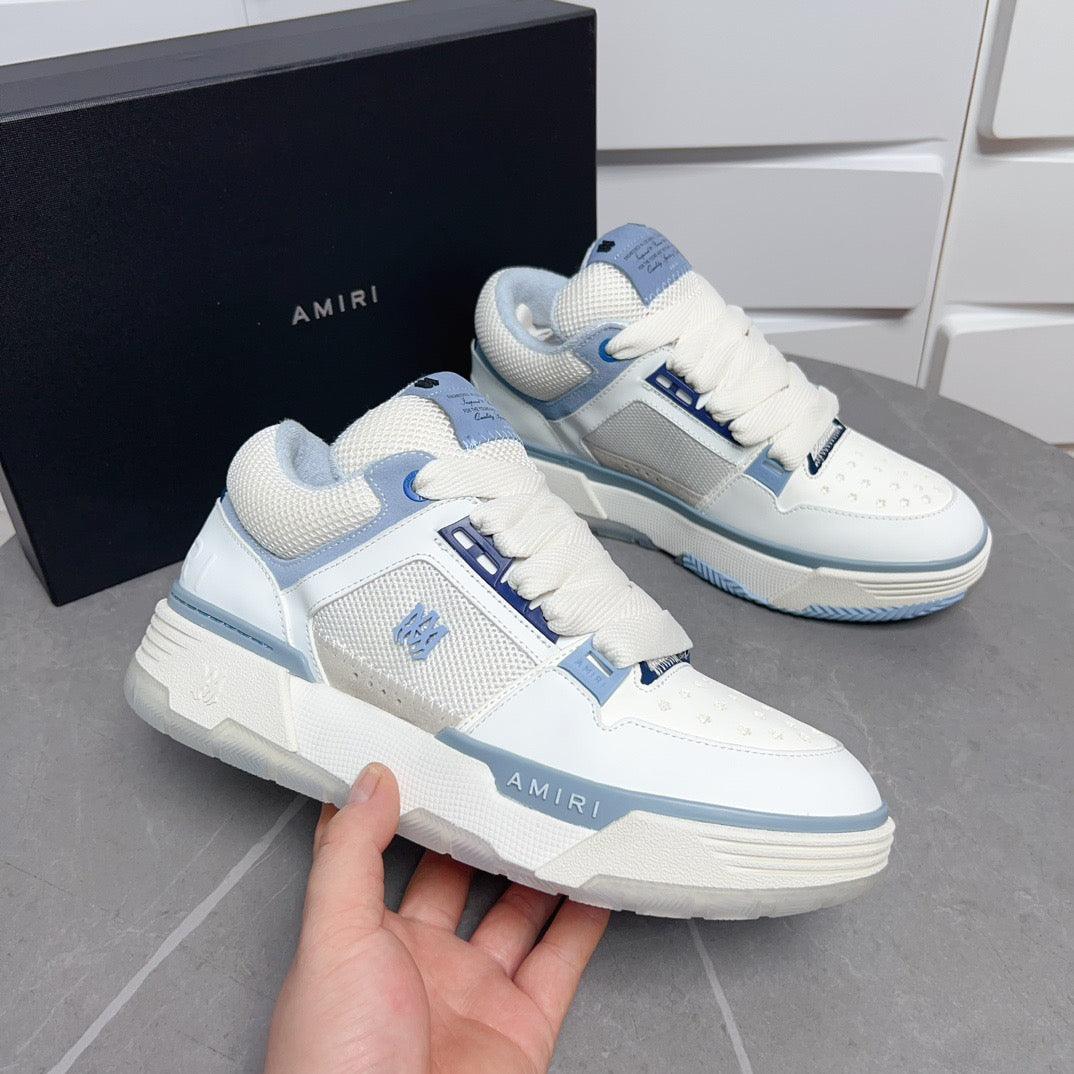 AMR MA-1 White and Blue Sneakers-131 - tntwear1