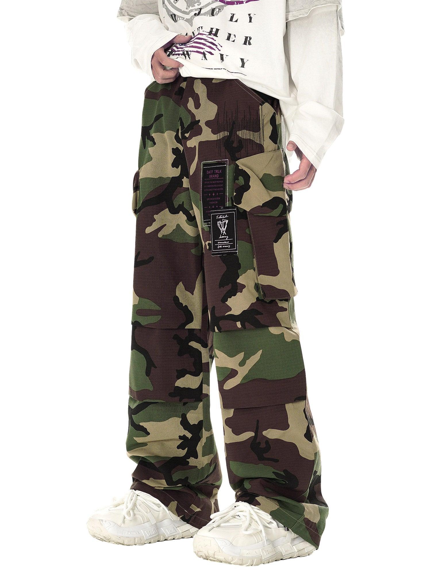 Tntwear High Street Badge Camouflage Multi-Pocket Pants