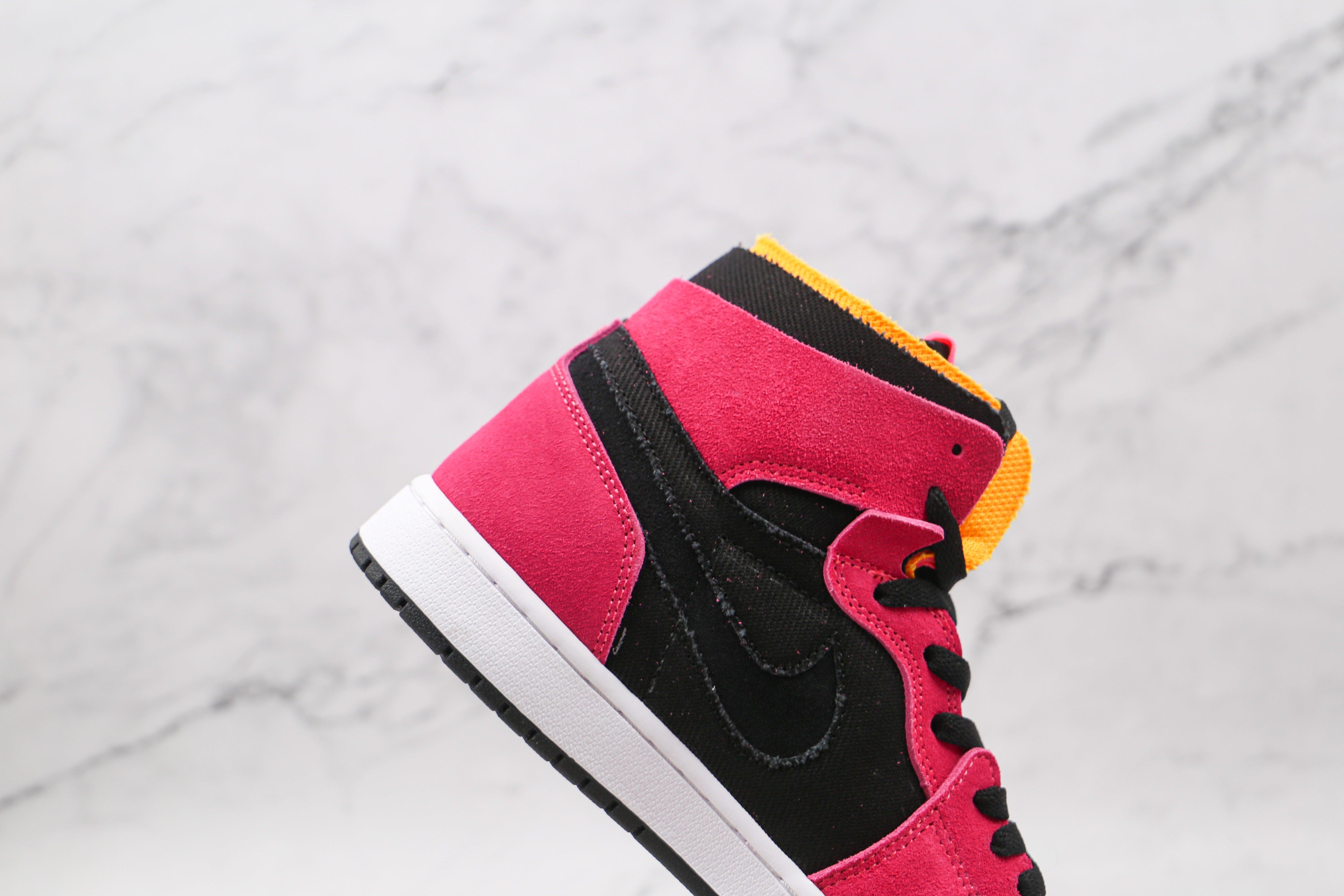 Custom RED Jordan 1 High Q Zoom Air ( Customs And Box ), Jordan 1 Sneakers Active - tntwear1