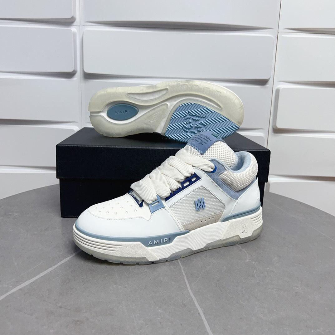 AMR MA-1 White and Blue Sneakers-131 - tntwear1