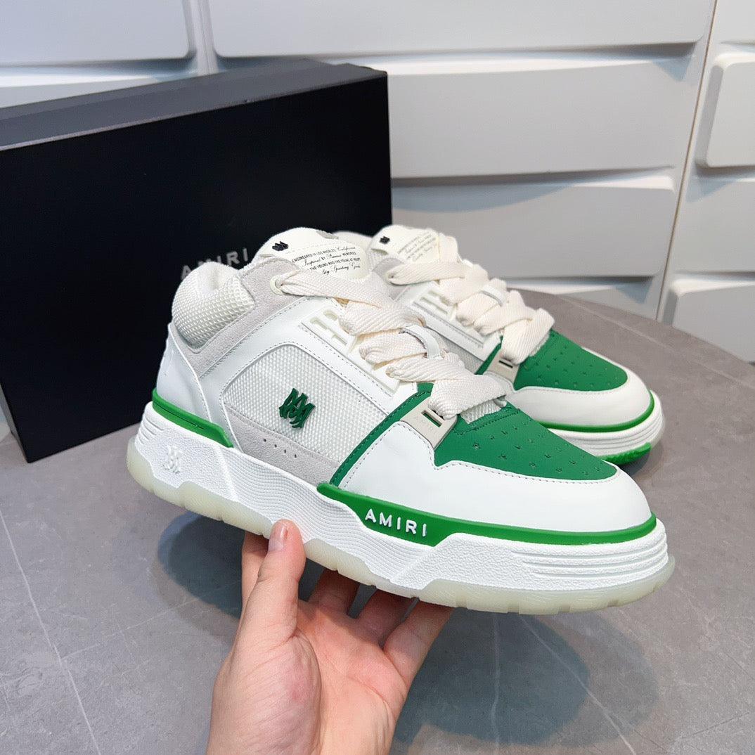 AMR MA-1 Green and White Sneakers-138 - tntwear1