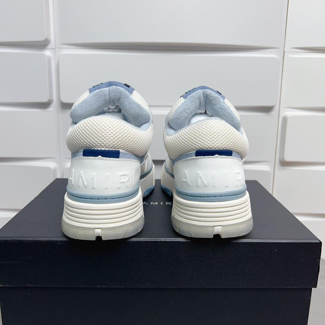 AMR MA-1 White and Blue Sneakers-131 - tntwear1