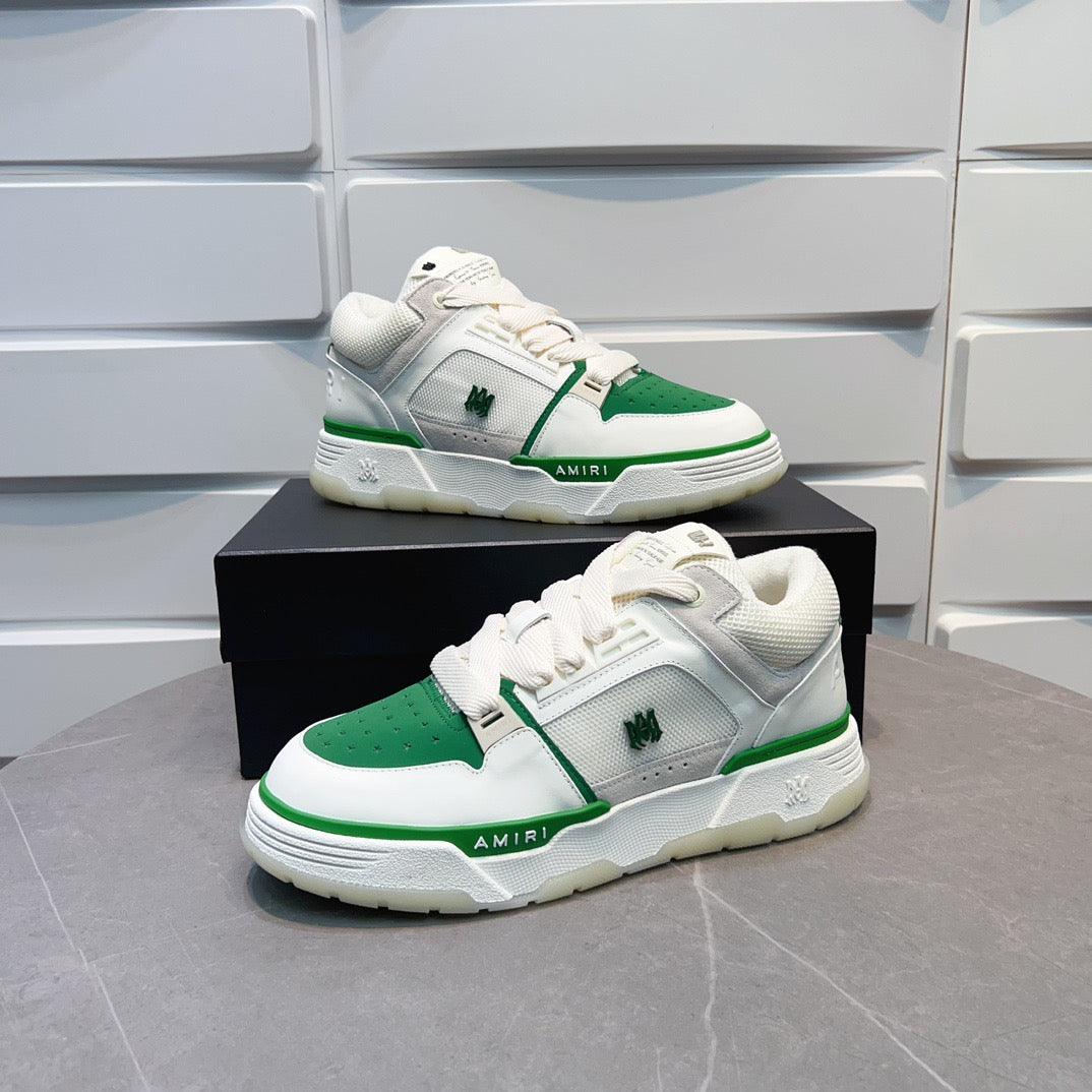 AMR MA-1 Green and White Sneakers-138 - tntwear1