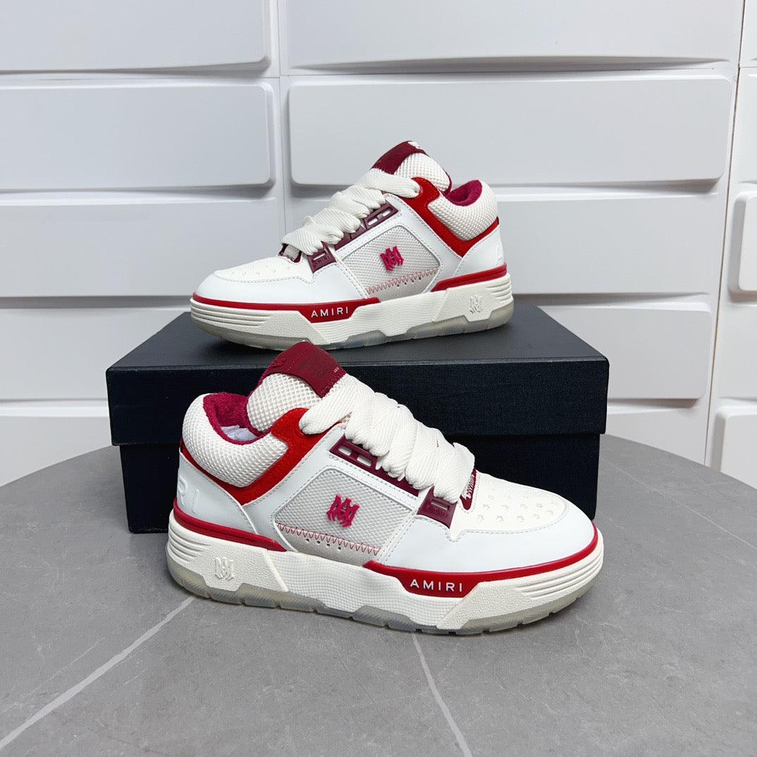 AMR MA-1 White and Red Sneakers-133 - tntwear1