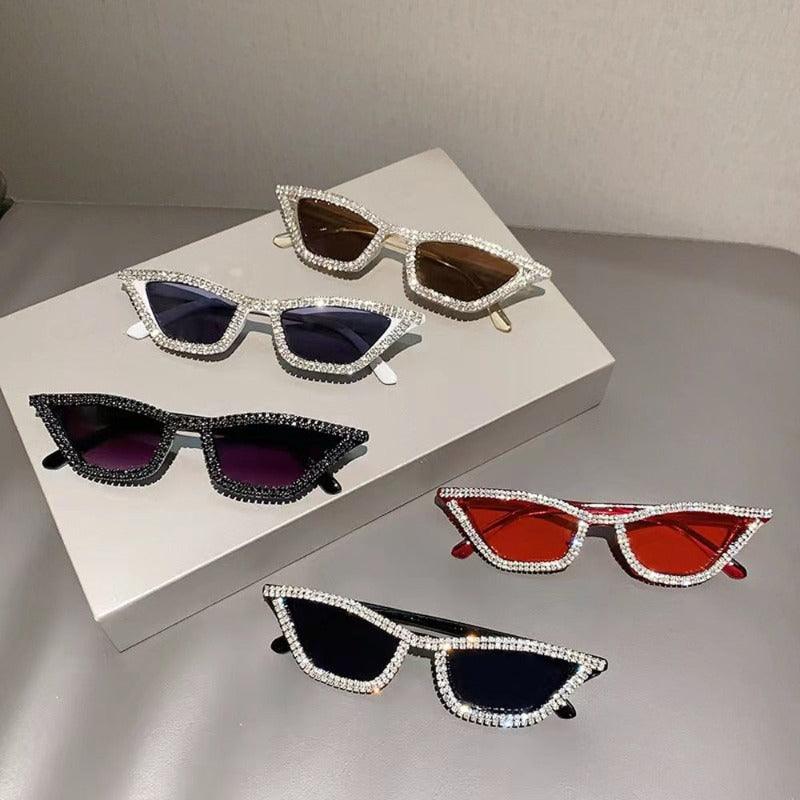 Glossy Ray Crystal Sunnies - tntwear1