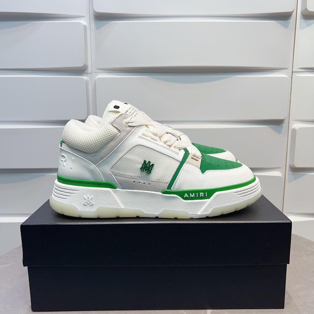 AMR MA-1 Green and White Sneakers-138 - tntwear1