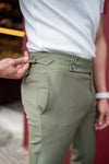 Slim Fit Lush Green Gurkha Trouser