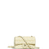 Tntwear - Tweed Double Flap Bag White/Gold