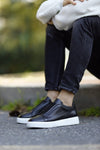 Black Straw Detailed sneakers