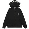 Tntwear® Zip Up Hoodie Detachable Headphones - tntwear1