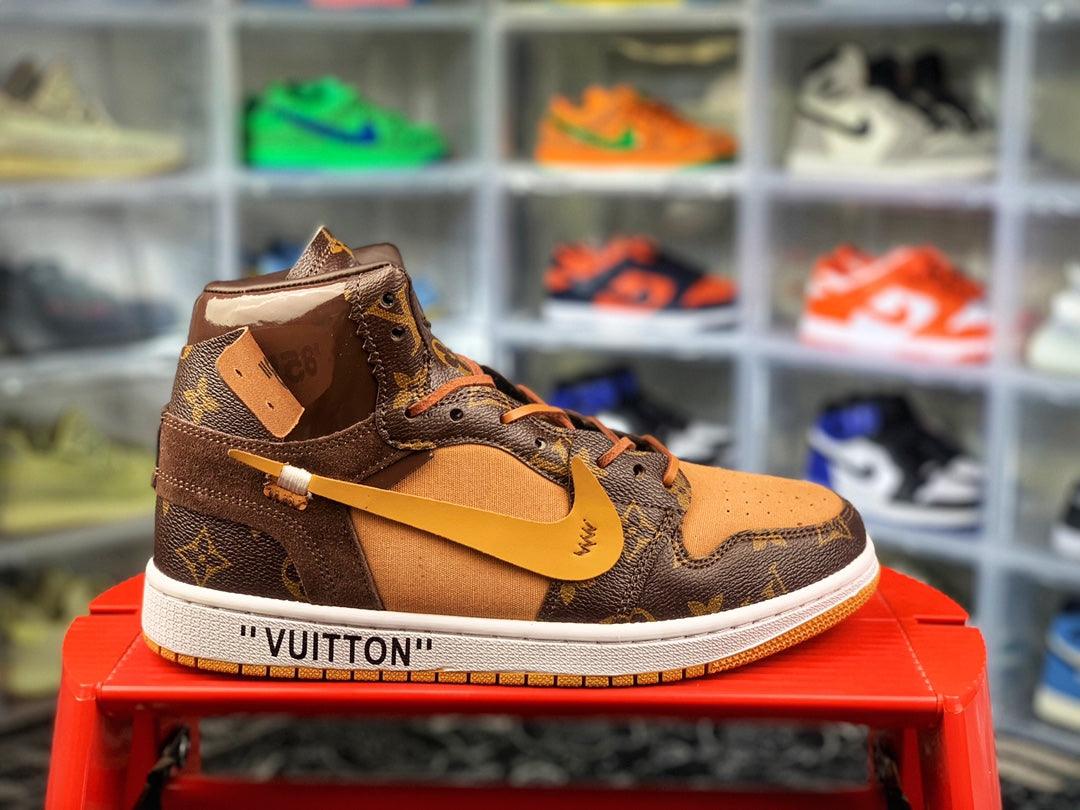 Custom Air Jordan 1 x LV x OFF WHITE Virgil Abloh - tntwear1