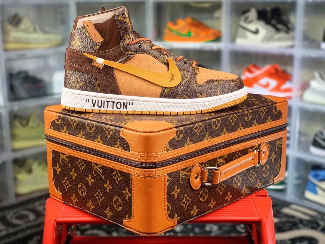 Custom Air Jordan 1 x LV x OFF WHITE Virgil Abloh - tntwear1