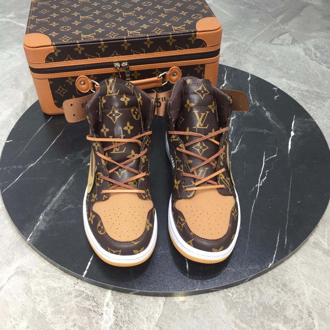 Custom Air Jordan 1 x LV Logo - tntwear1