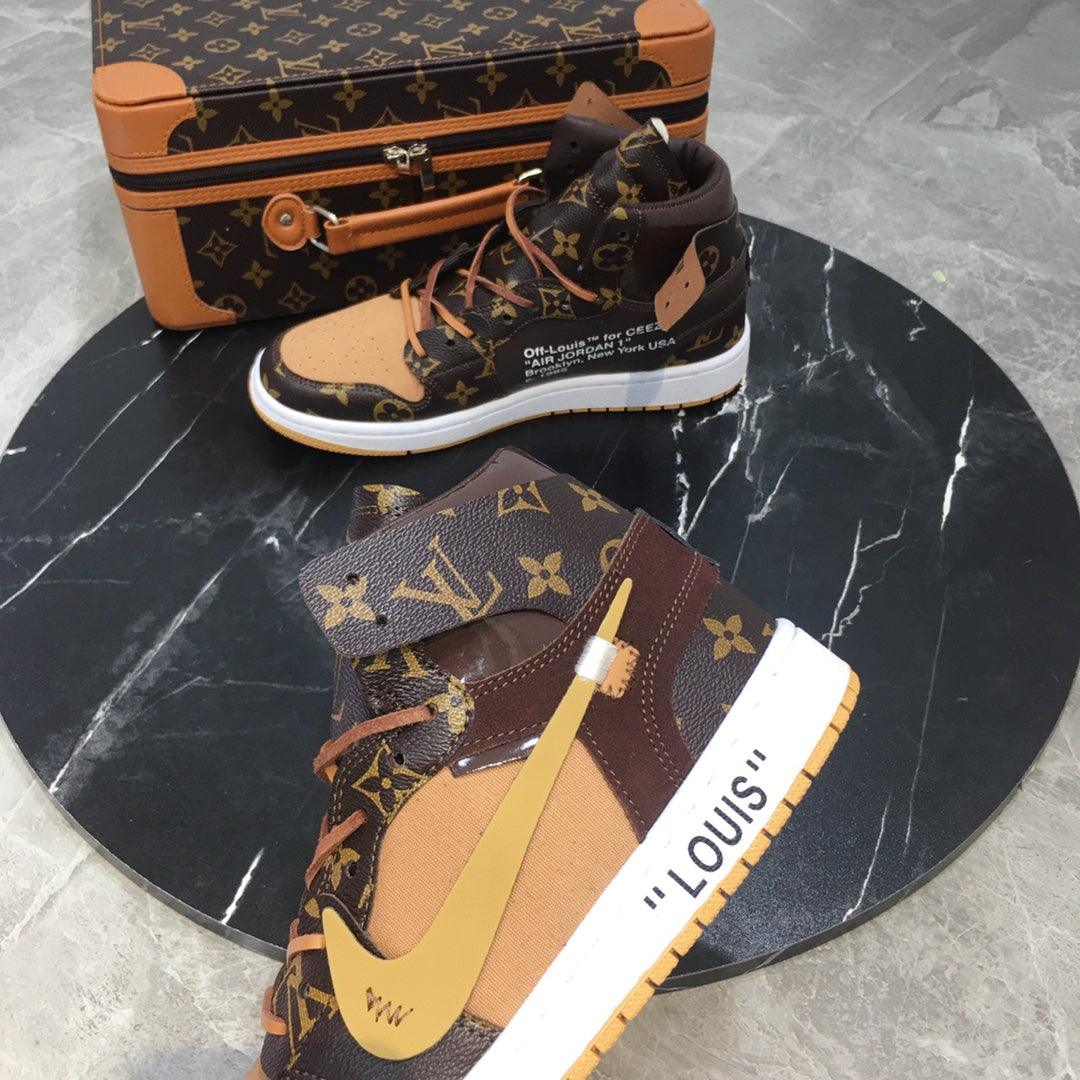 Custom Air Jordan 1 x LV Logo - tntwear1