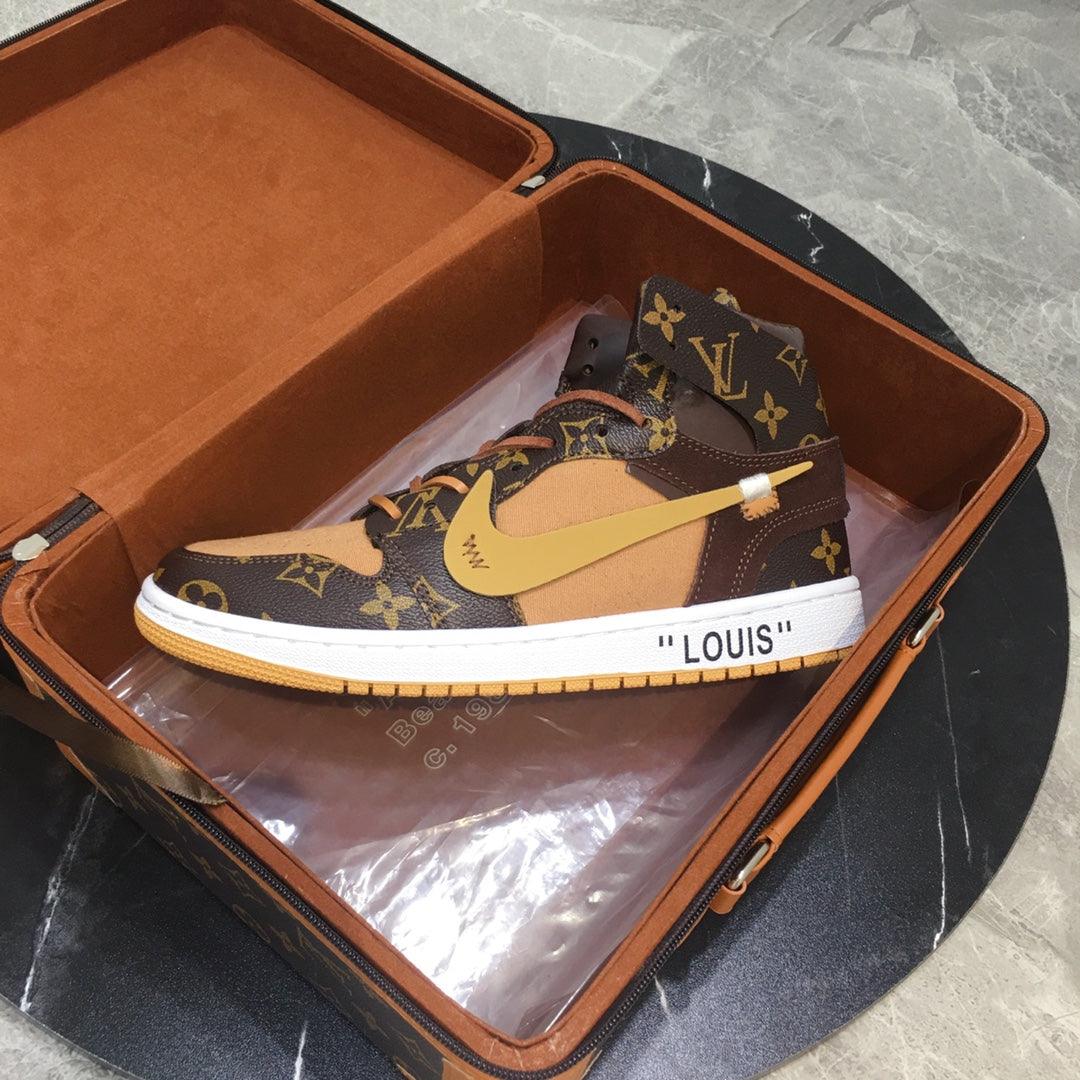 Custom Air Jordan 1 x LV Logo - tntwear1