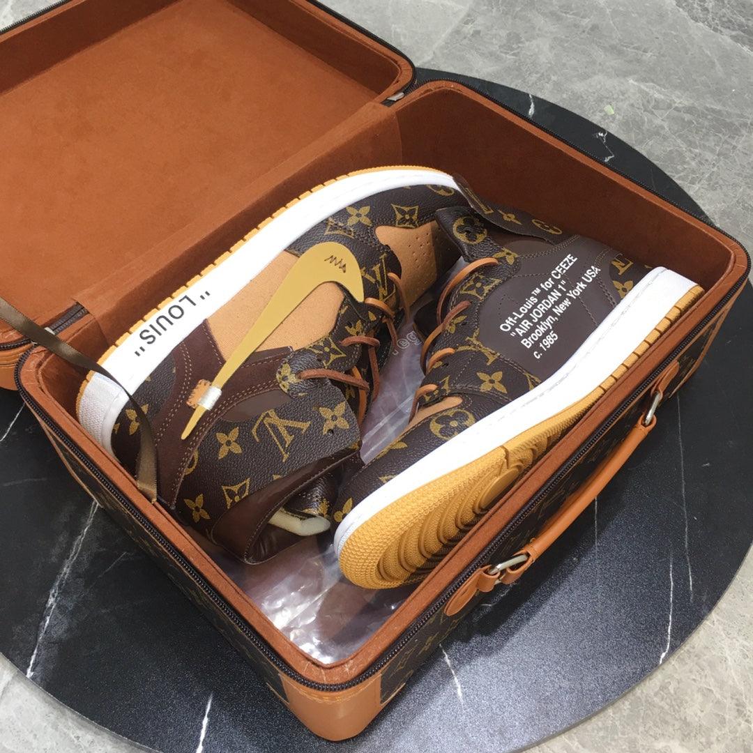 Custom Air Jordan 1 x LV Logo - tntwear1