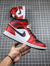 Custom Air Jordan 1 Mid “Gym Red” 554724-069 - tntwear1