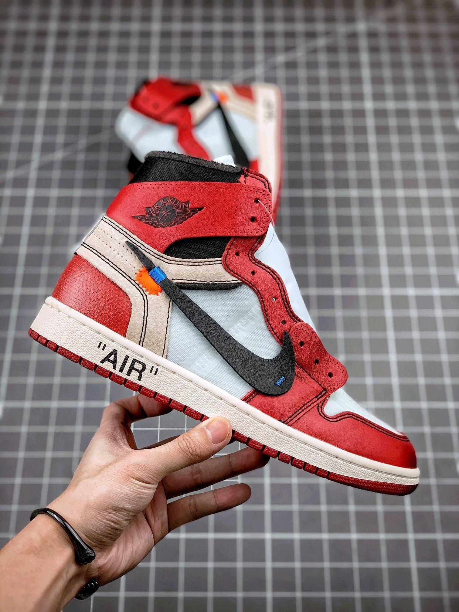 Custom Air Jordan 1 Retro High Off-White Chicago - AA3834-101 - tntwear1