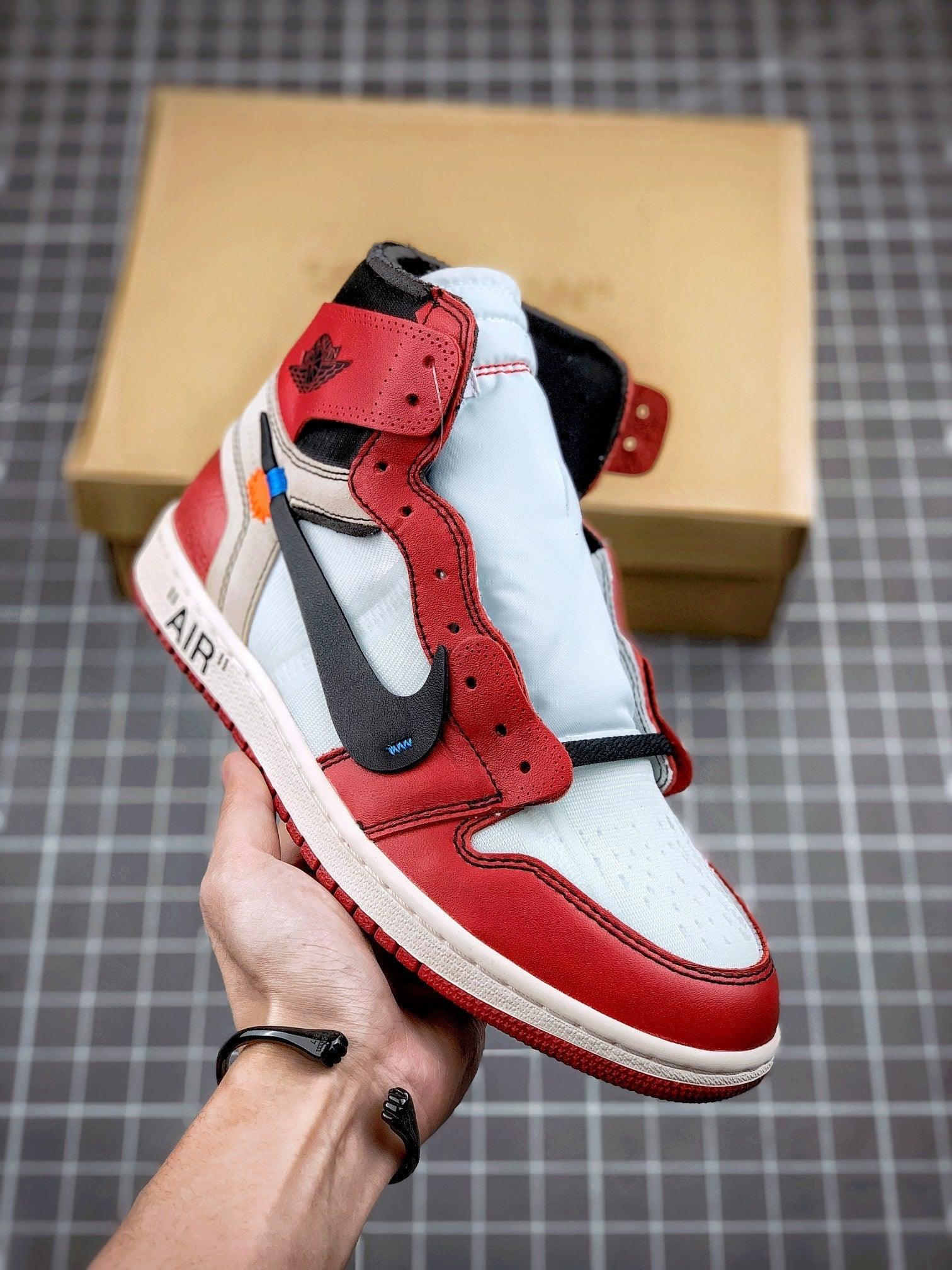 Custom Air Jordan 1 Retro High Off-White Chicago - AA3834-101 - tntwear1