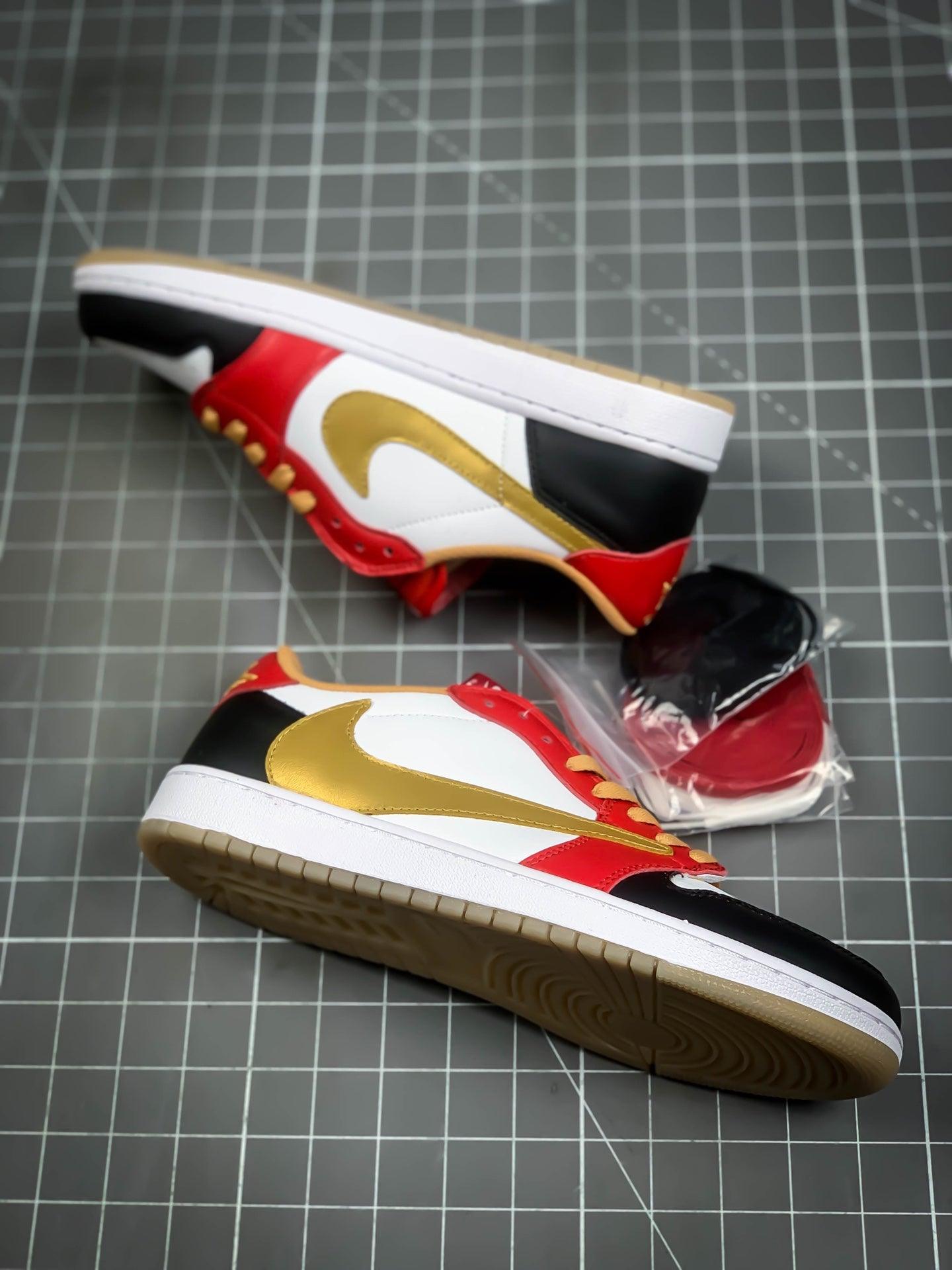 Custom Travis Scott x Air Jordan 1 Reverse Mocha - tntwear1