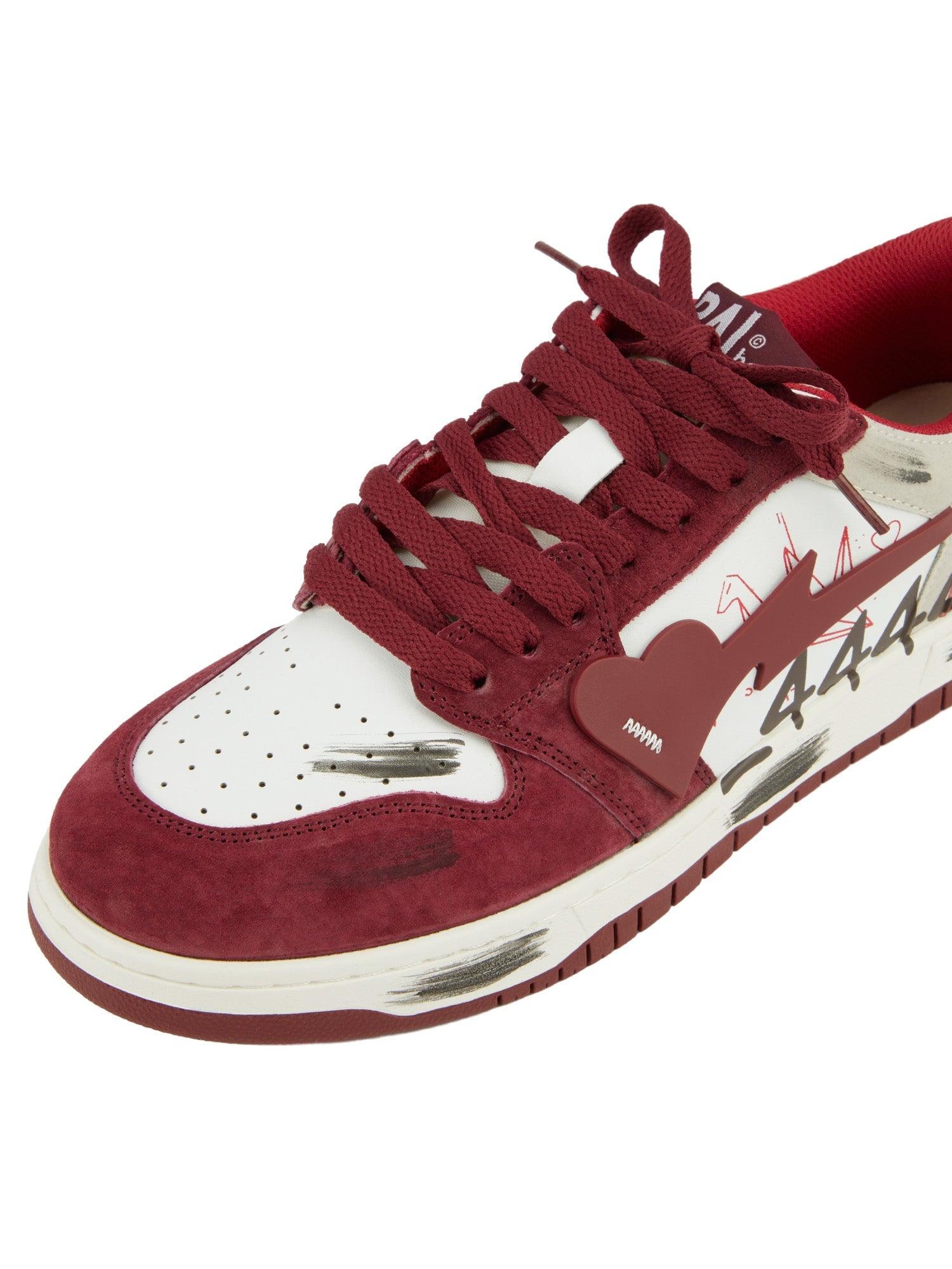 Vintage Contrast Color Graffit Skate Shoes - tntwear1