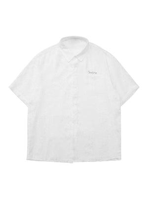 Tntwear High Steet Textured Metal Button Shirt