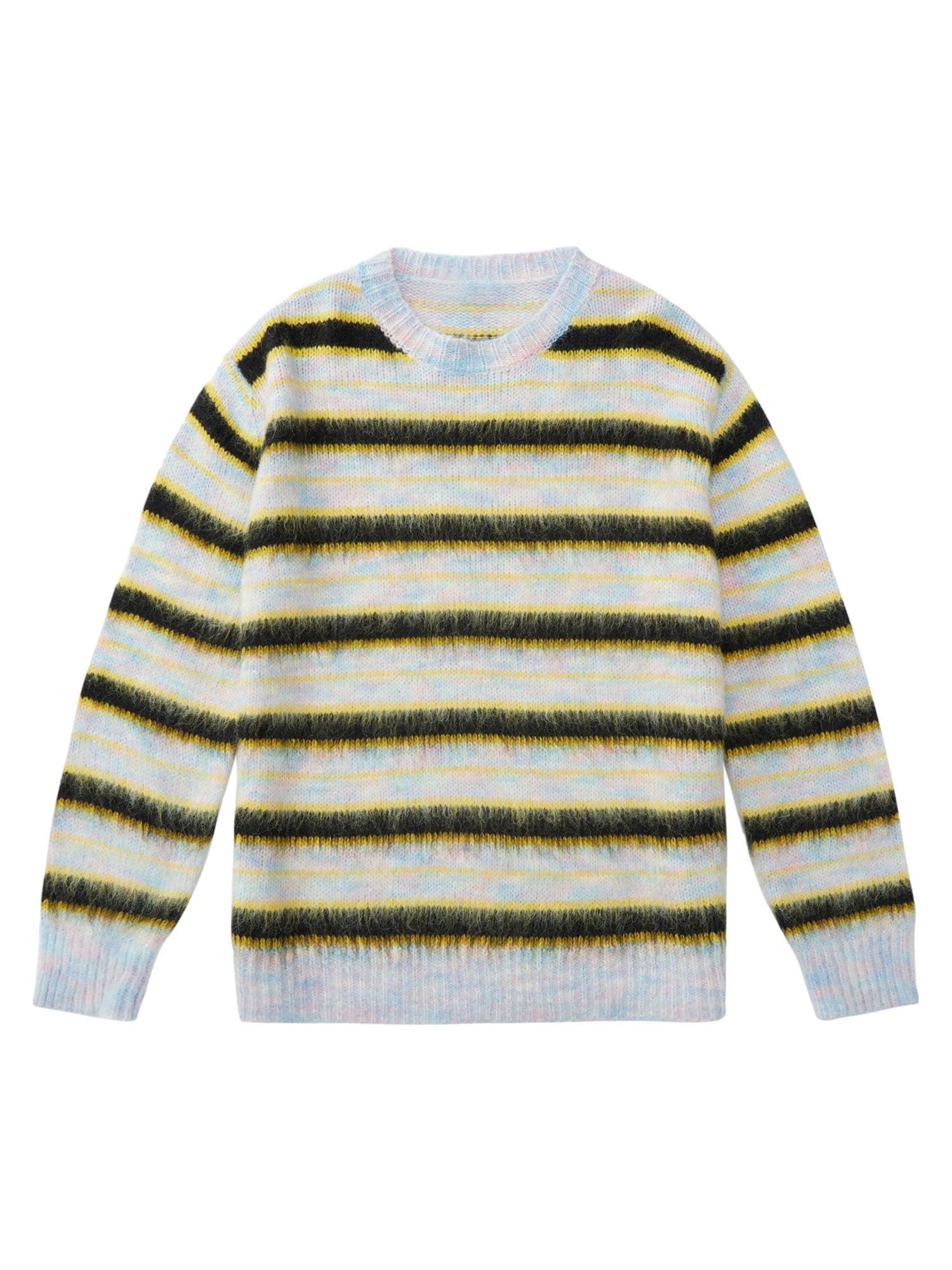 Tntwear Color Contrast Striped Sweater - tntwear1