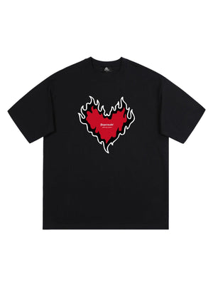 Tntwear Heart Print T-shirt - tntwear1