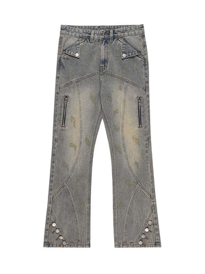 Tntwear Patchwork Stressed Jeans - tntwear1